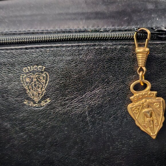 Gucci black leather shoulder bag - Picture 5 of 5